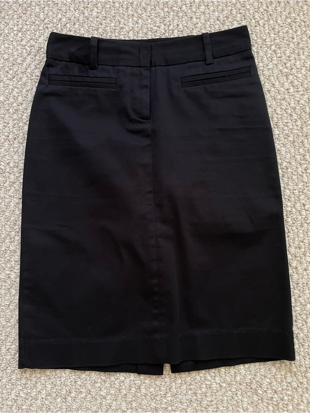 Zara Black Tailored Pencil Skirt